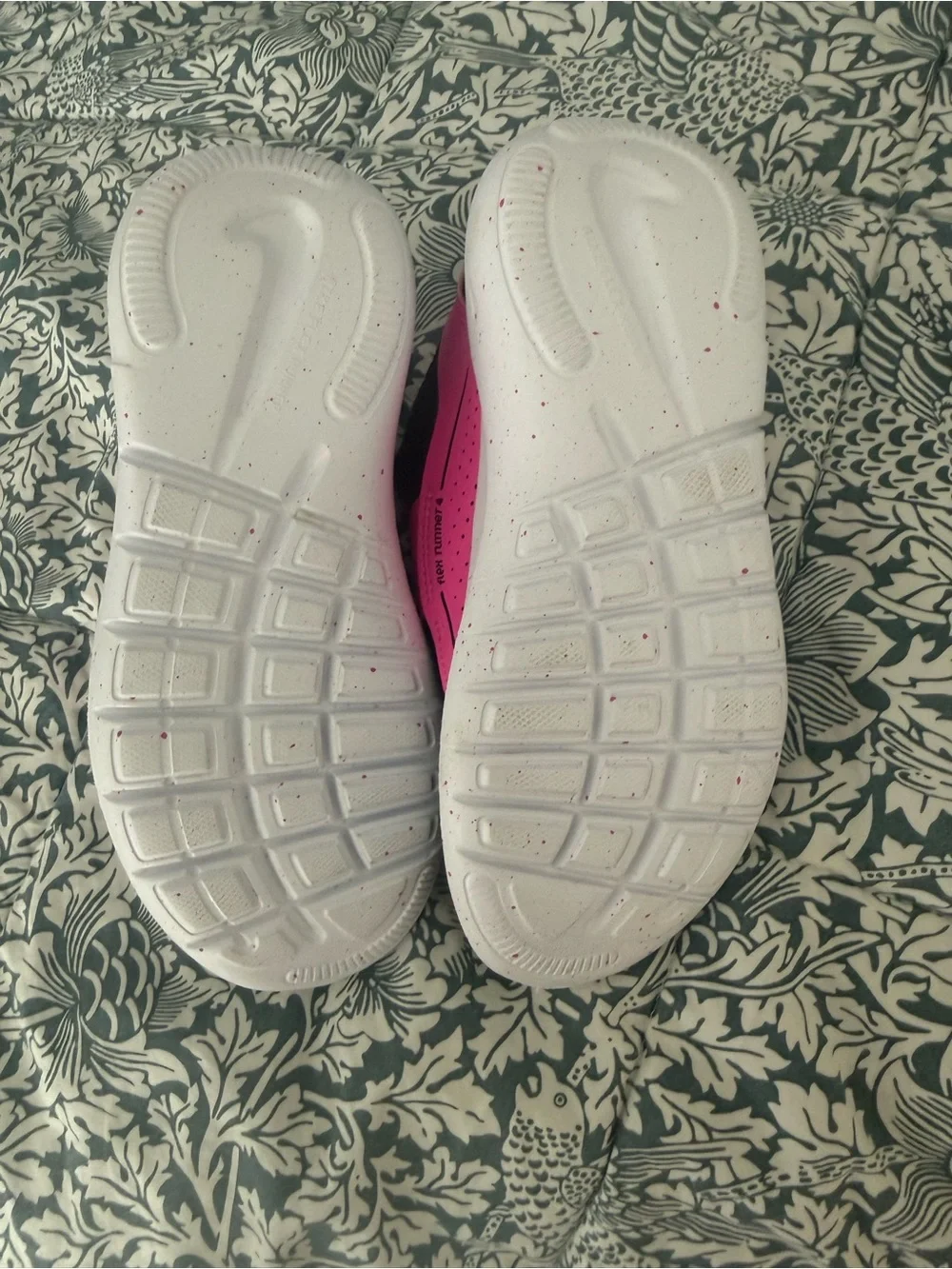 Nike Black Slip-On Sneakers with Hot Pink Accents